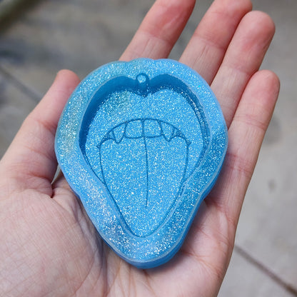 Vampire Mouth Keychain Silicone Mold - Premium  from KCRESINSHOP - Just $3.50! Shop now at KCRESINSHOP