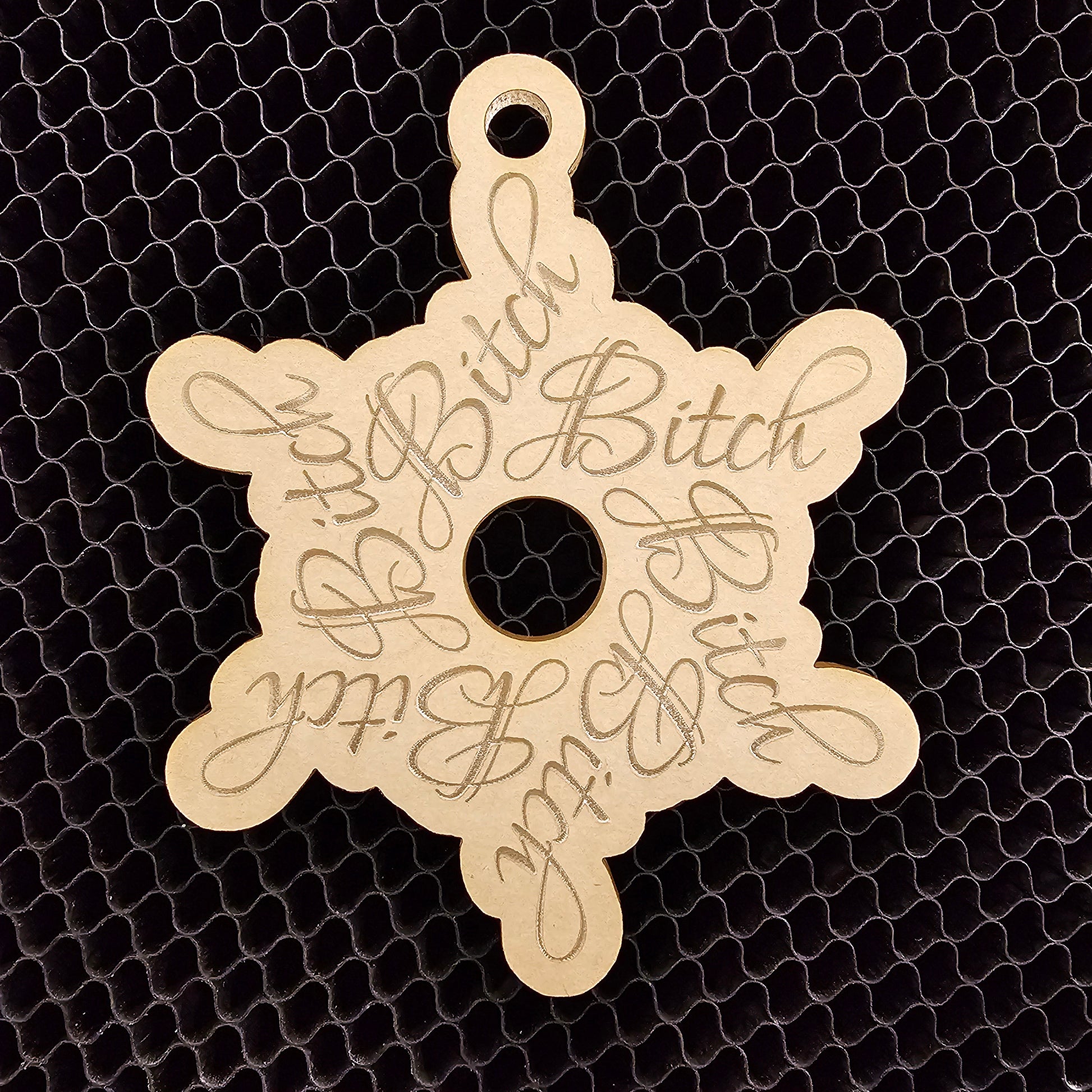 Bitch Snowflake Ornament Mold – KCRESINSHOP