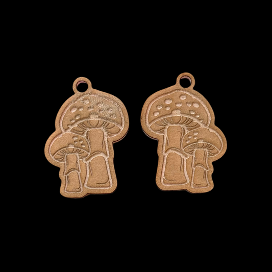 Mushroom Earrings Acrylic Blanks for Mold Making