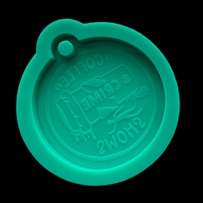 Coffee & Crime Shows Keychain Mold