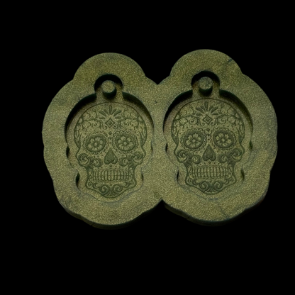 Sugar Skull Earrings Mold
