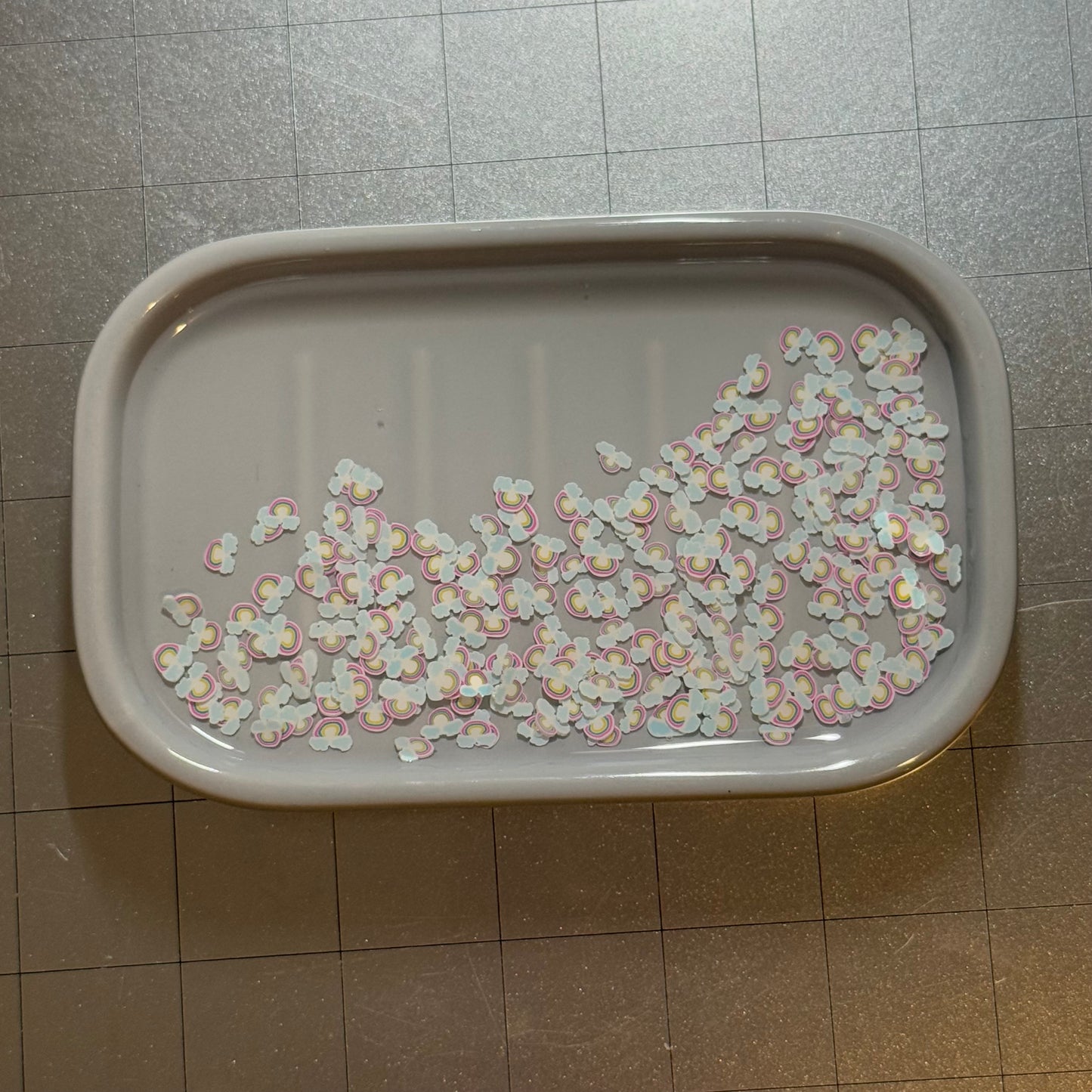 Ceramic Rainbow Cloud Tray