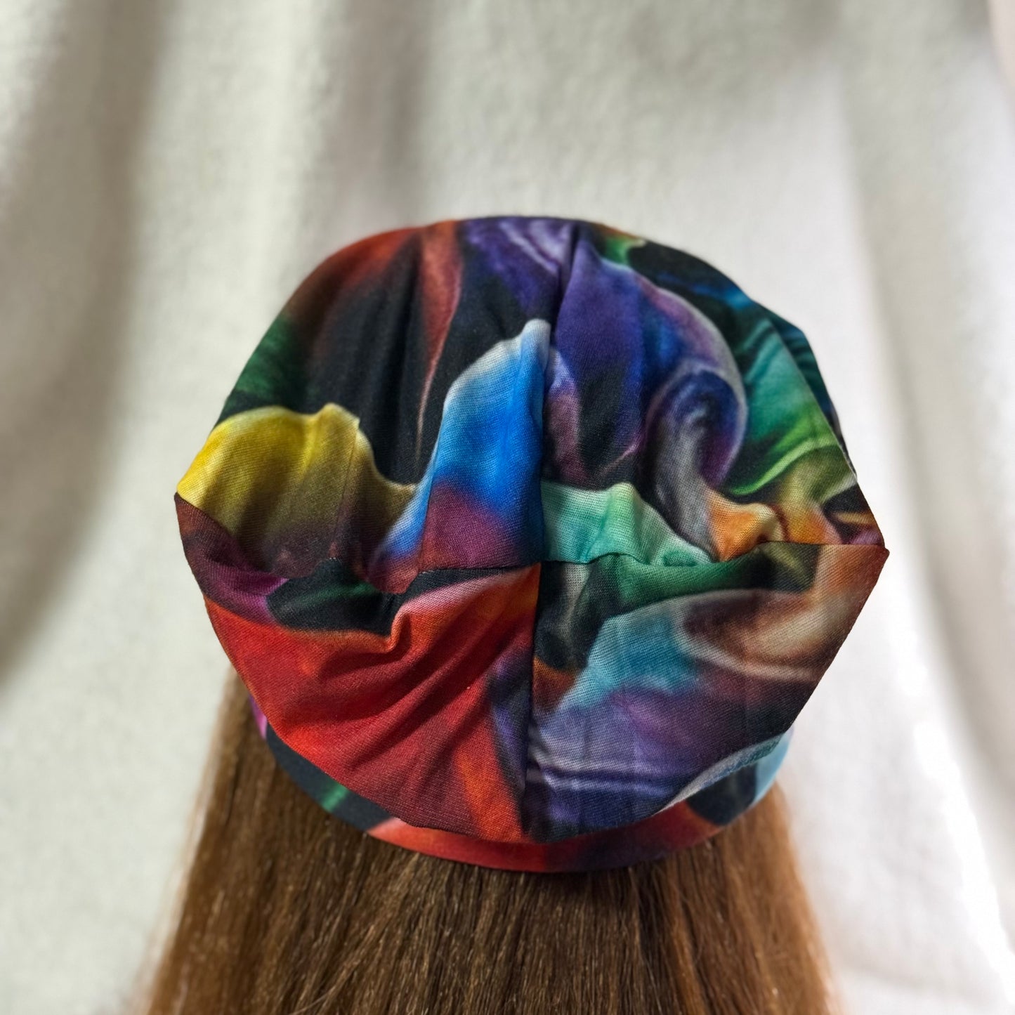 Psychedelic Shroomie Lightweight Slouch Beanie – Upcycled Everyday Hat