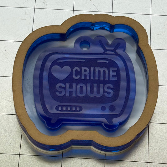 Used Crime Shows Acrylic Blank for Mold Making  with Attached Housing