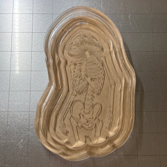 Mushroom Skeleton Tray Acrylic Blank for Mold Making