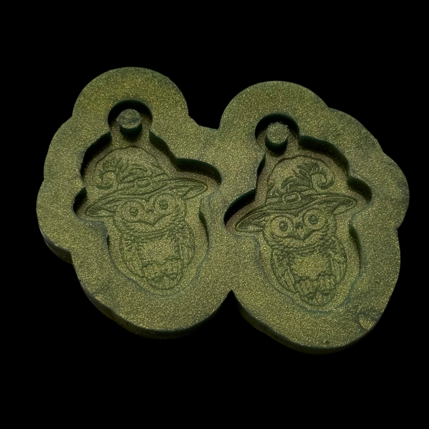 Witchy Owl Earrings Mold