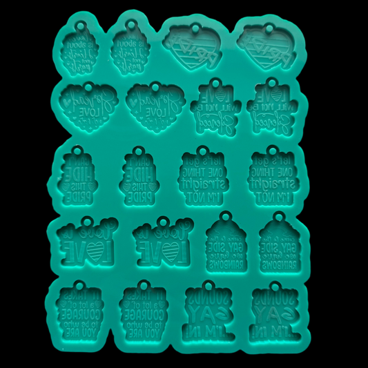 Pride Earrings Palette Mold