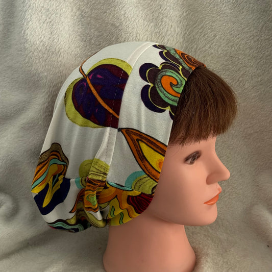 Retro Bloom Slouch Beanie – Upcycled Everyday Hat
