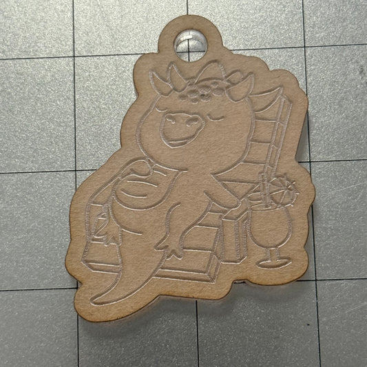 Summer Dragon Acrylic Blank for Mold Making