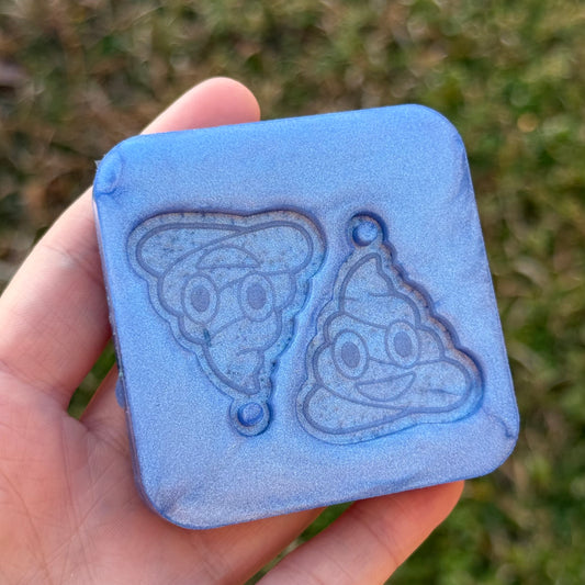 Poop Emoji Earrings Mold