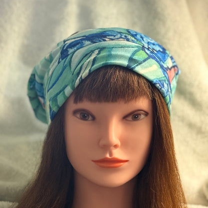 Iris Garden Slouch Beanie – Upcycled Everyday Hat