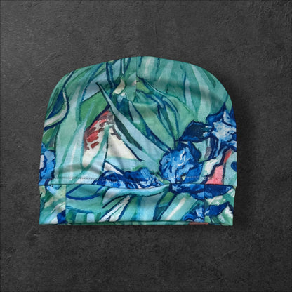 Iris Garden Slouch Beanie – Upcycled Everyday Hat