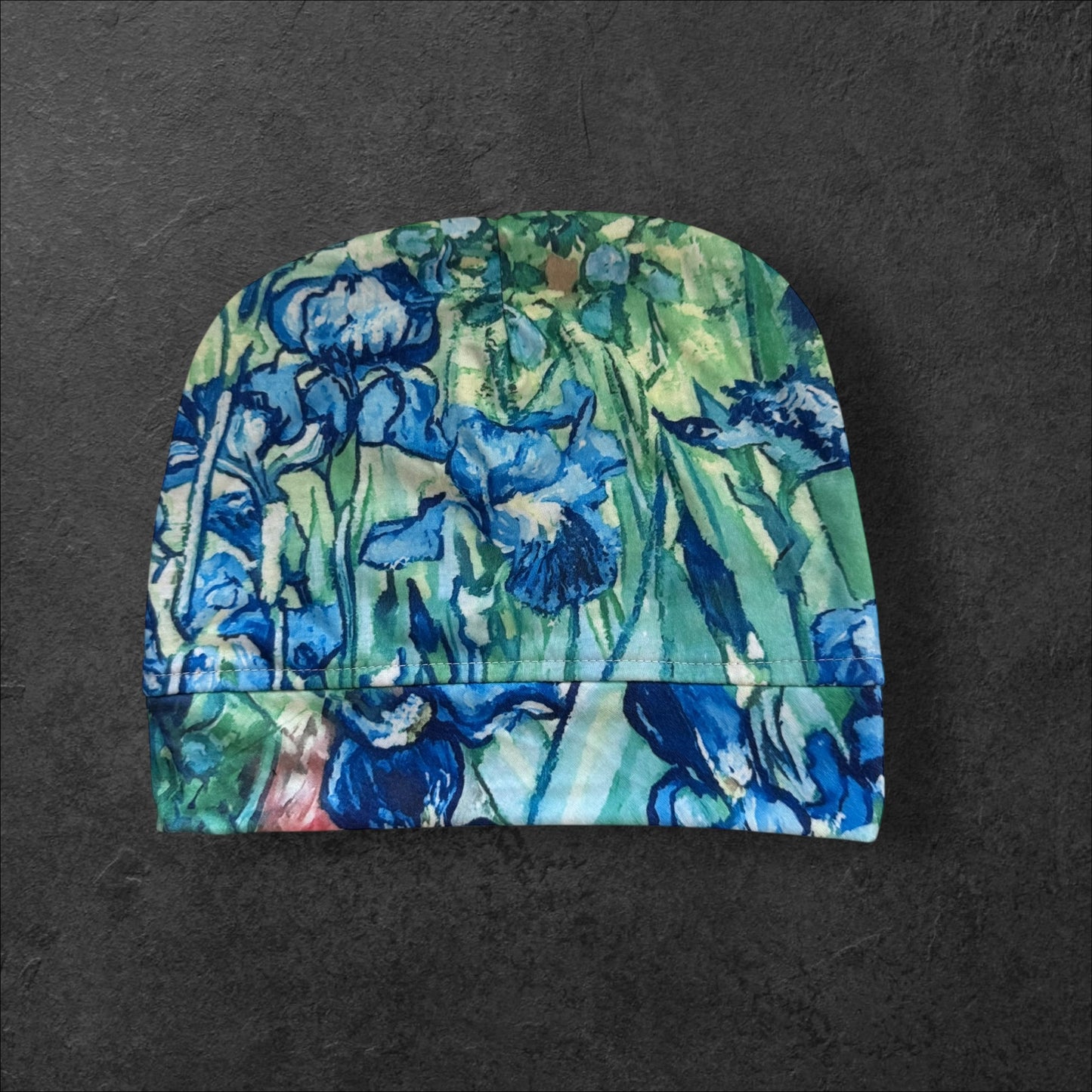 Iris Garden Slouch Beanie – Upcycled Everyday Hat