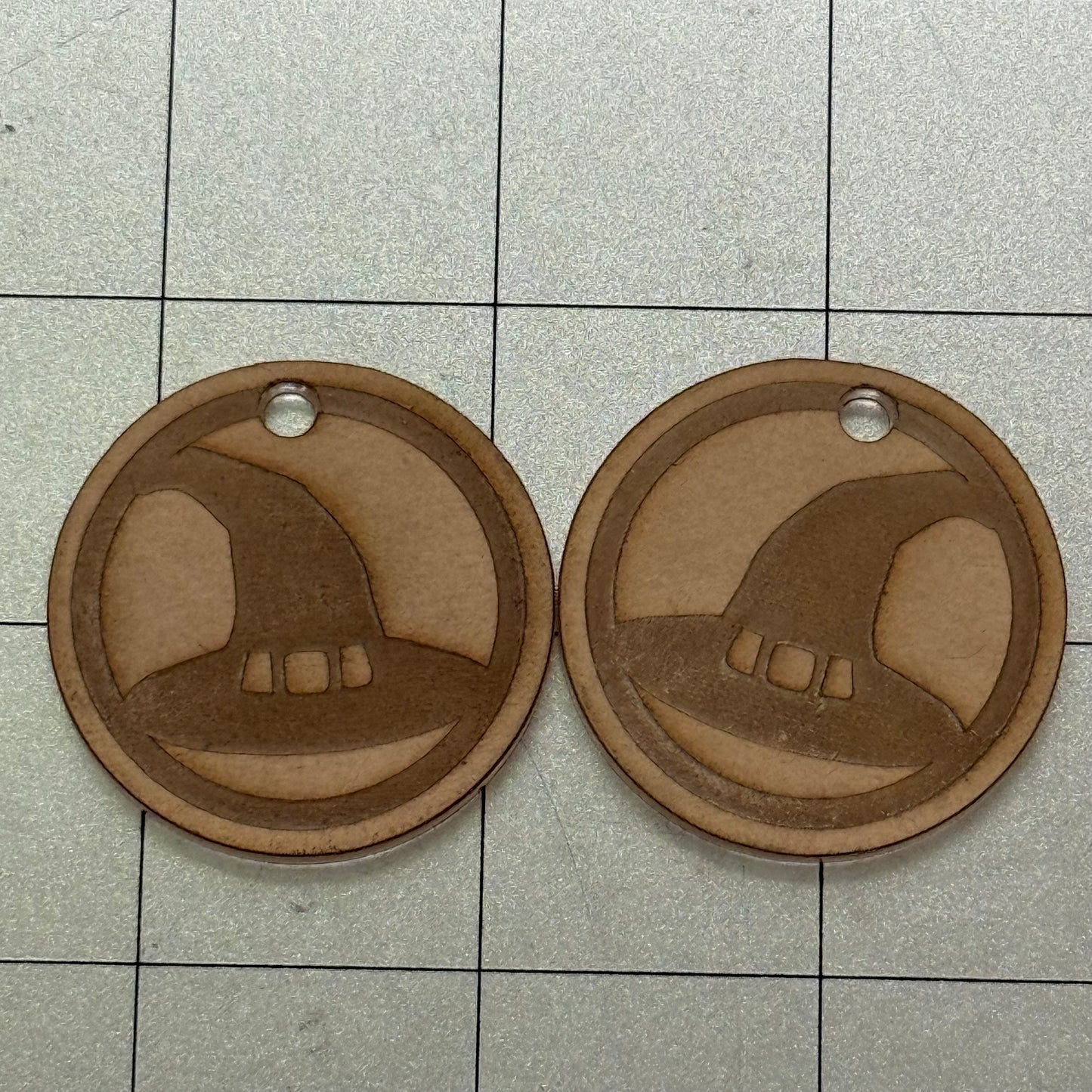 Witch Hat Earrings Acrylic Blanks for Mold Making