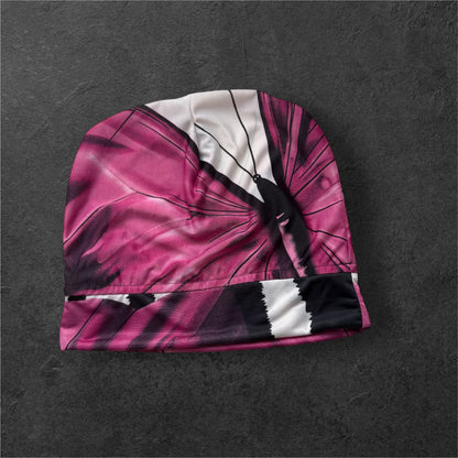 Pink Butterfly Slouch Beanie – Upcycled Everyday Hat