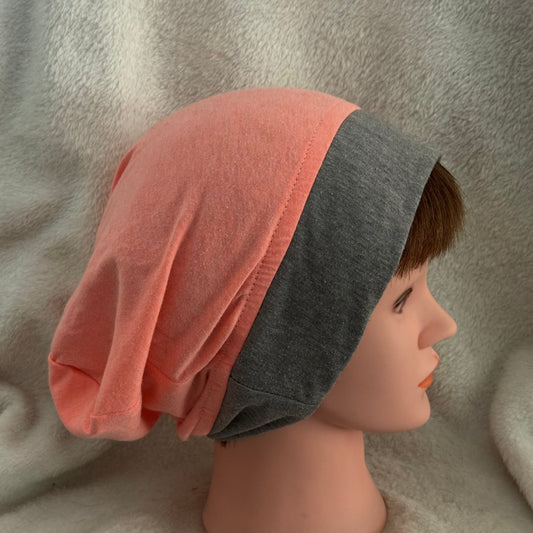 Reverse Neon Slouch Beanie – Upcycled Everyday Hat
