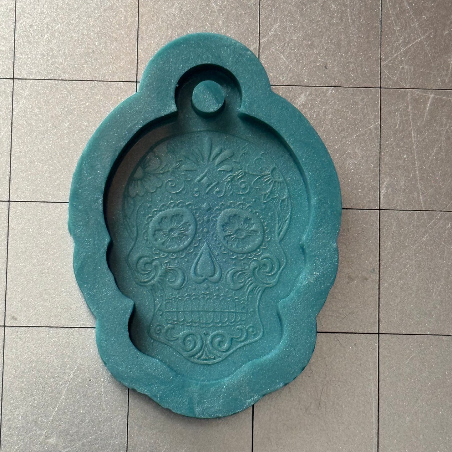 Sugar Skull Keychain Mold