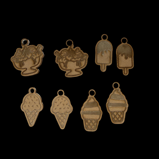 Ice Cream Earring Acrylic Blanks for Mold Making