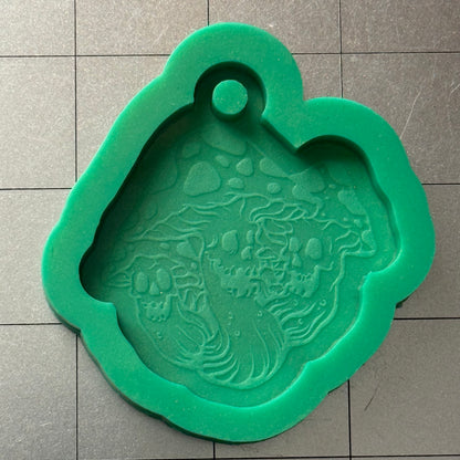 Crazed Mushrooms Keychain Mold