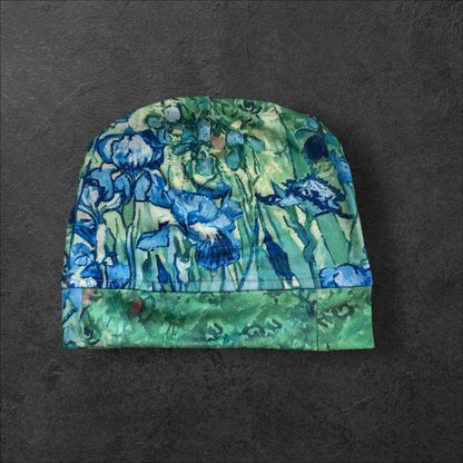 Iris Garden Slouch Beanie – Upcycled Everyday Hat