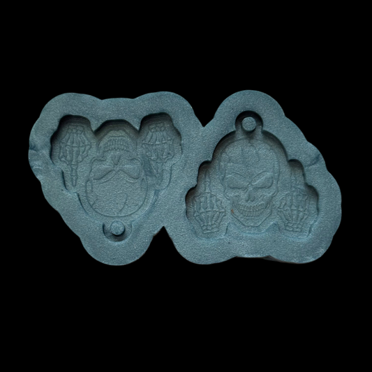 Skull Fingers Earrings Mold