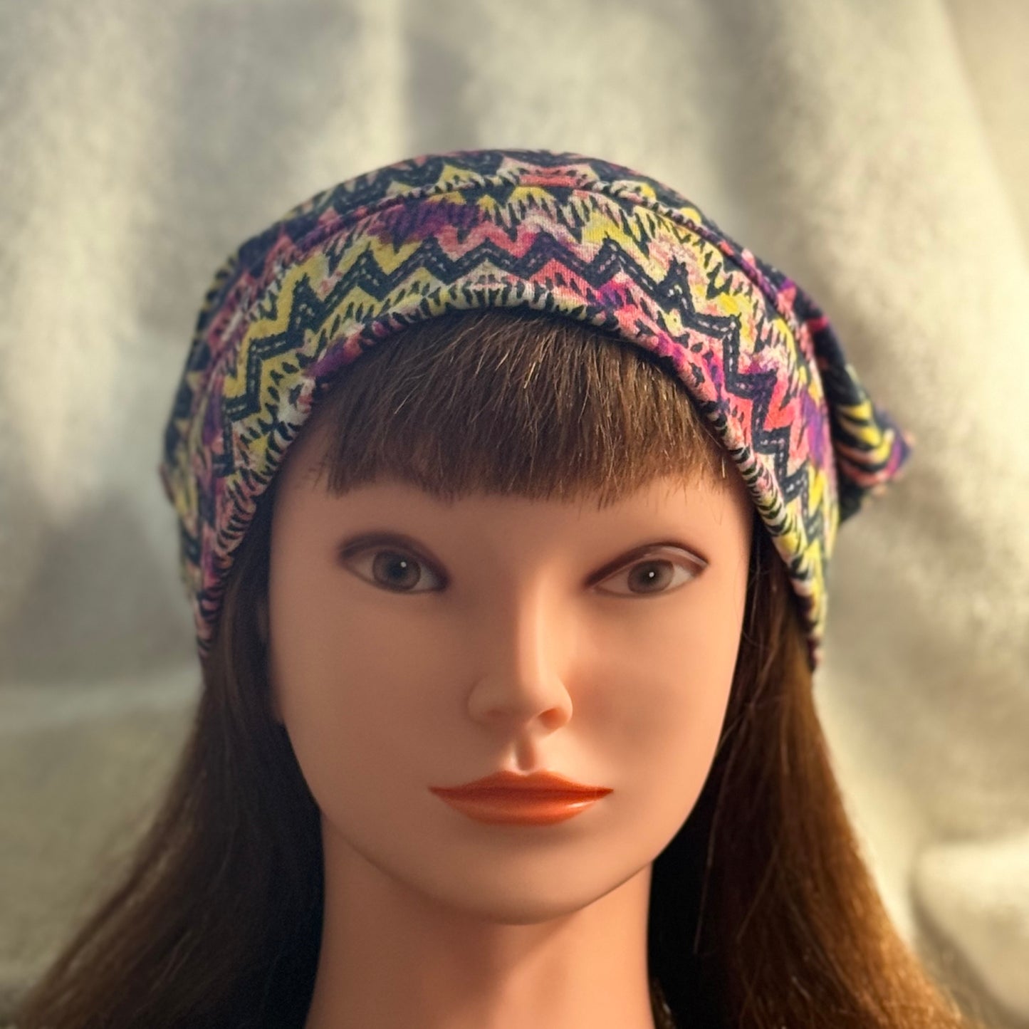Electric Vibe Slouch Beanie – Upcycled Everyday Hat
