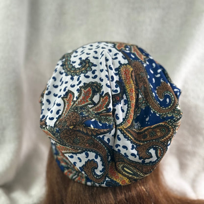Boho Paisley Slouch Beanie – Upcycled Everyday Hat