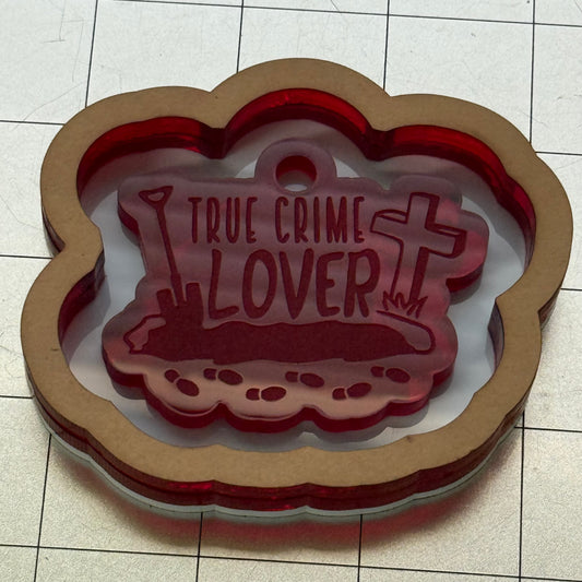 Used True Crime Lover Acrylic Blank for Mold Making  with Attached Housing