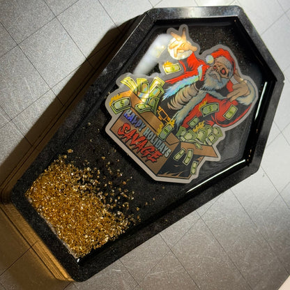 Savage Santa Coffin Tray