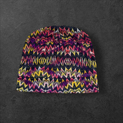 Electric Vibe Slouch Beanie – Upcycled Everyday Hat