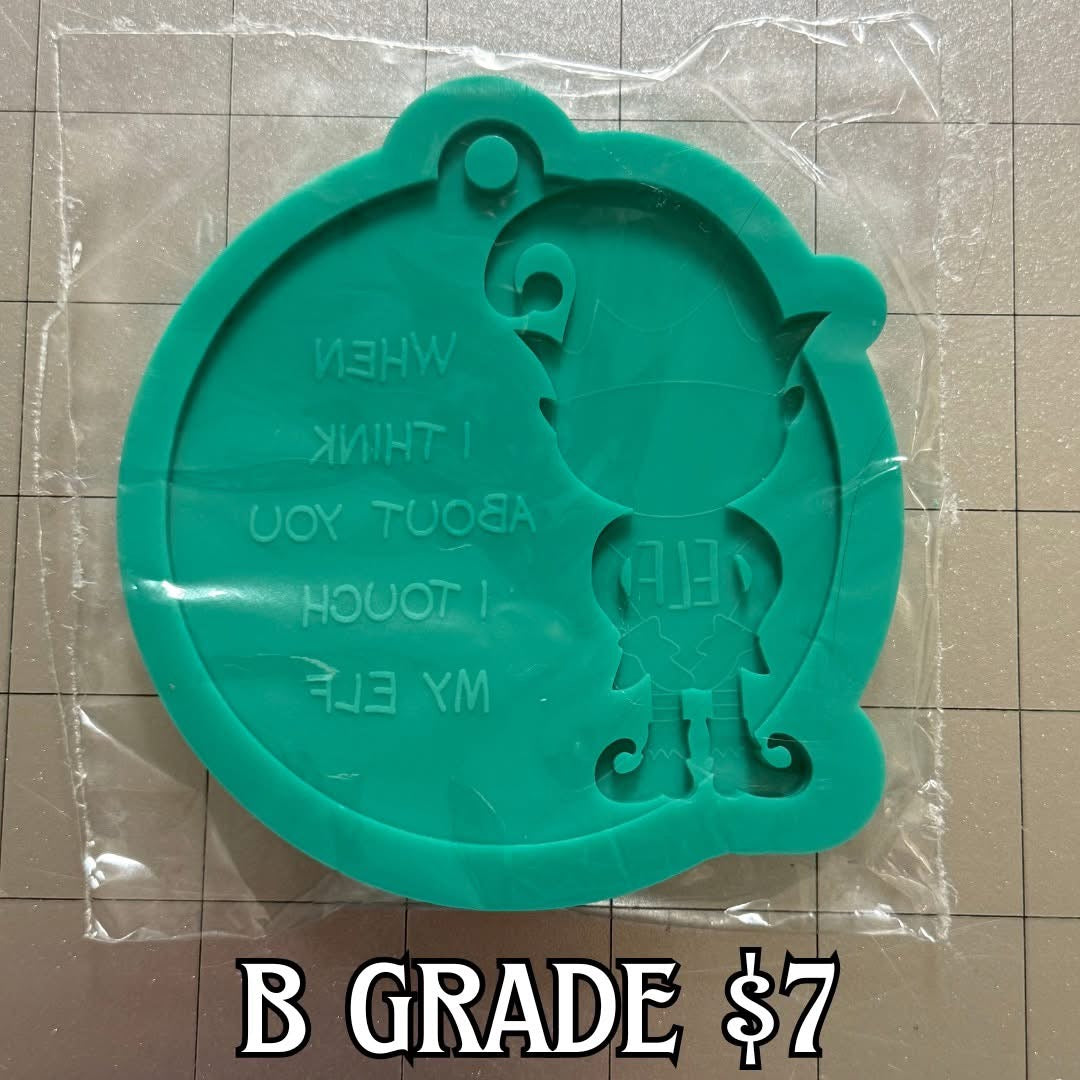 Snarky Elf Ornament Mold- b grade