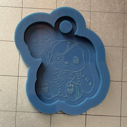 Dead Bunny Keychain Mold