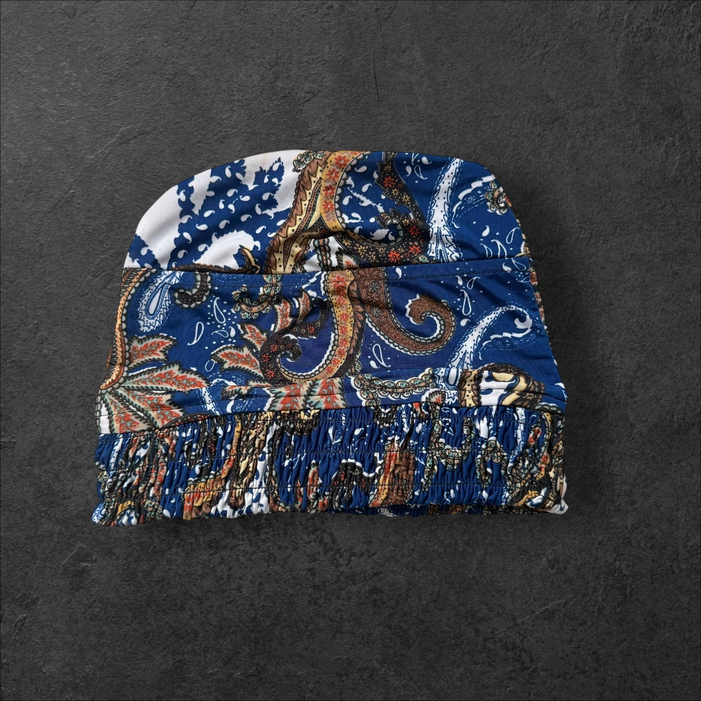 Boho Paisley Slouch Beanie – Upcycled Everyday Hat
