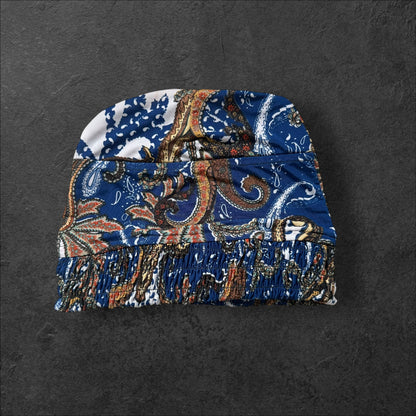 Boho Paisley Slouch Beanie – Upcycled Everyday Hat
