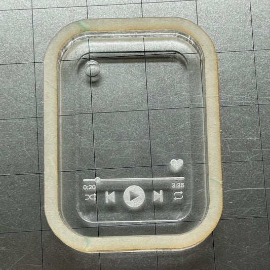 Used Music Player Acrylic Blank for Mold Making