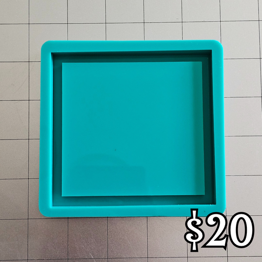 Square Coaster w/lip Mold - used