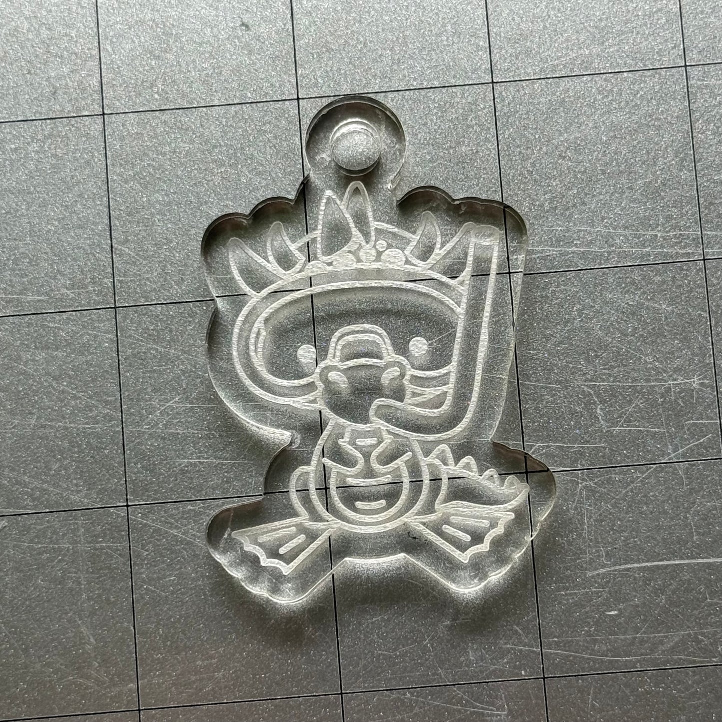 Used Summer Dragon Acrylic Blank for Mold Making