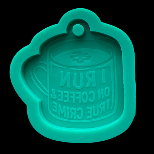 Coffee & True Crime Keychain Mold
