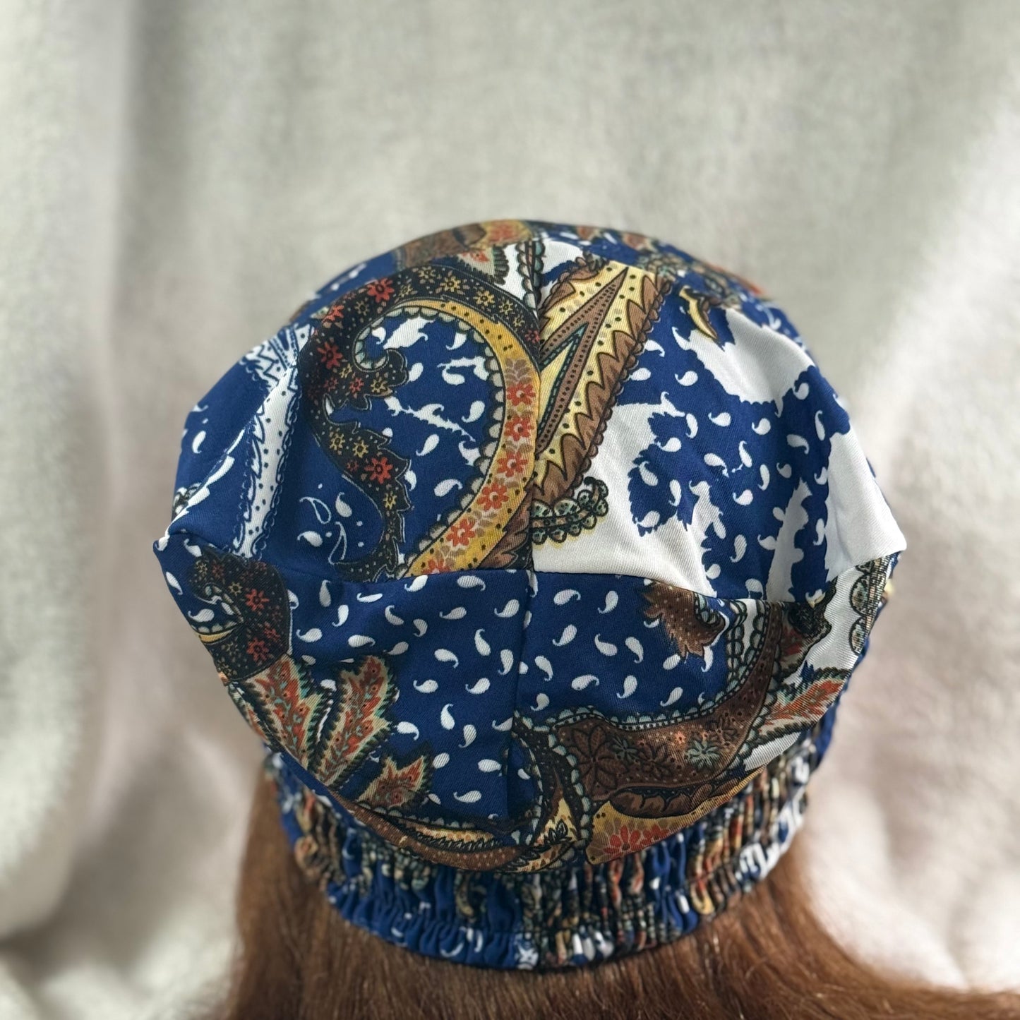 Boho Paisley Slouch Beanie – Upcycled Everyday Hat