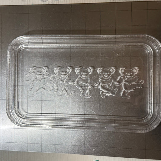 Grateful Bear Tray Acrylic Blank for Mold Making