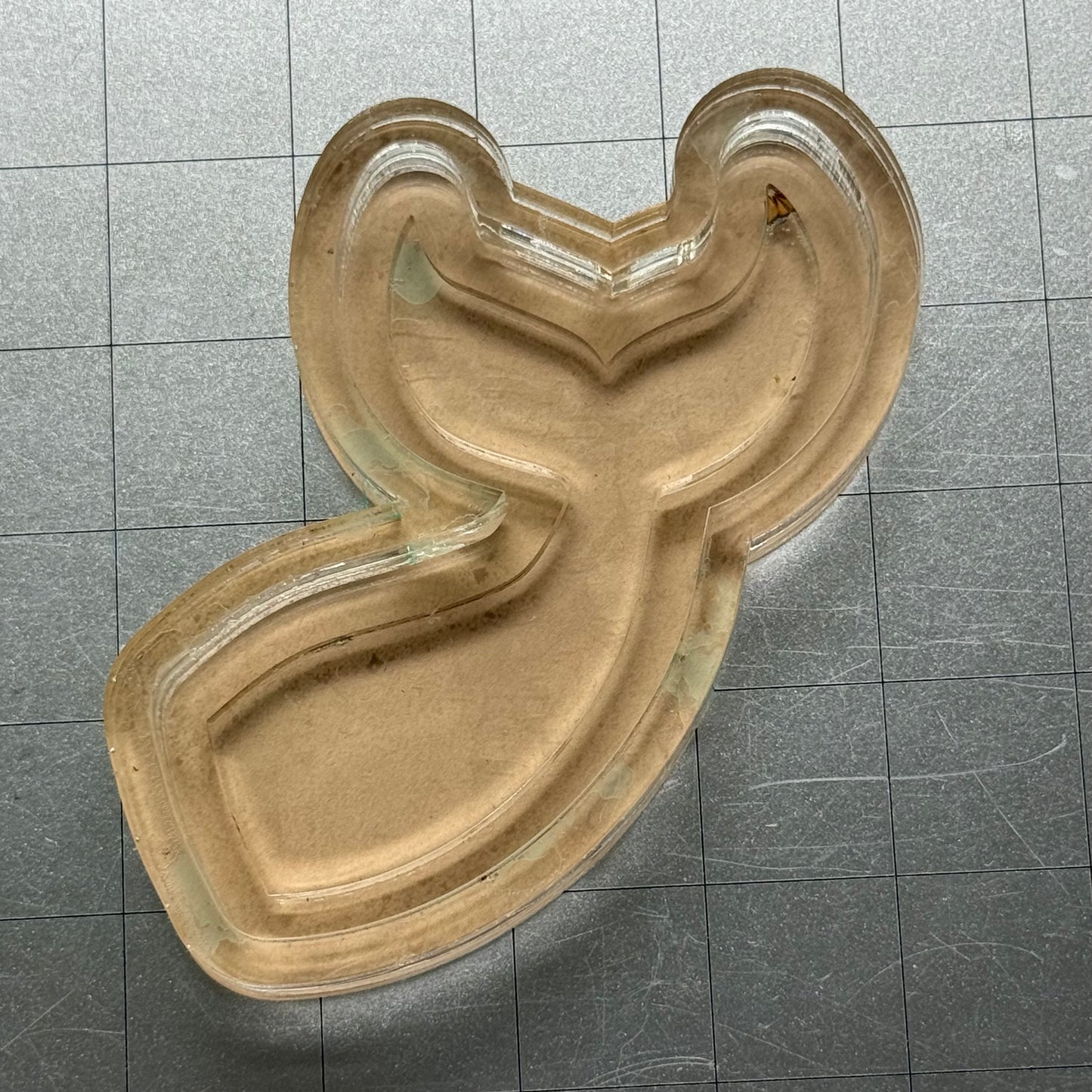 Used Mermaid Tail Acrylic Blank for Mold Making