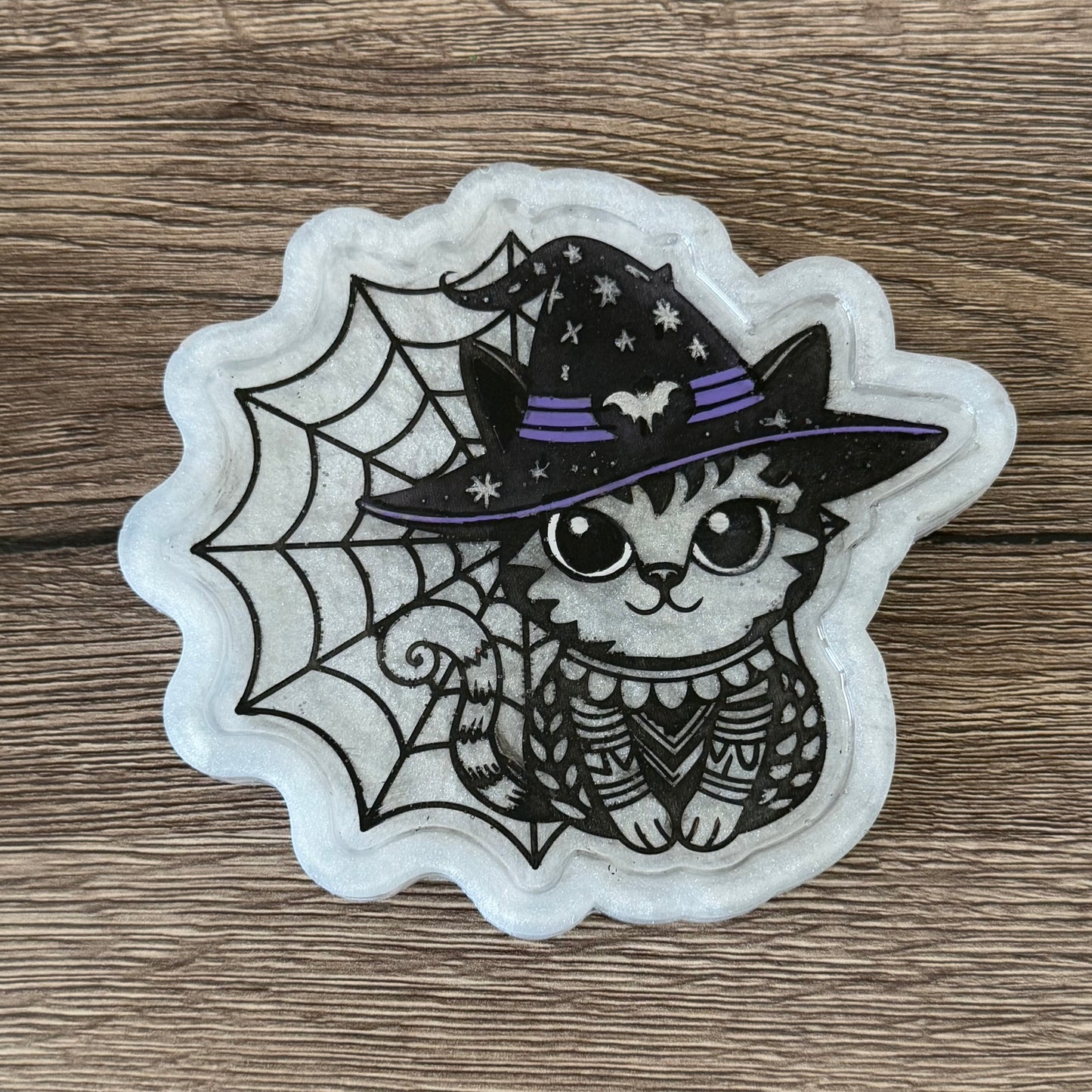 Witchy Kitty Resin Trinket Tray