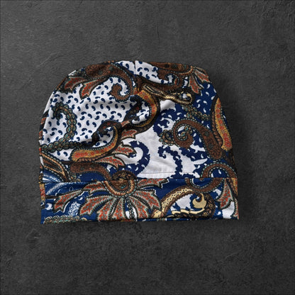 Boho Paisley Slouch Beanie – Upcycled Everyday Hat