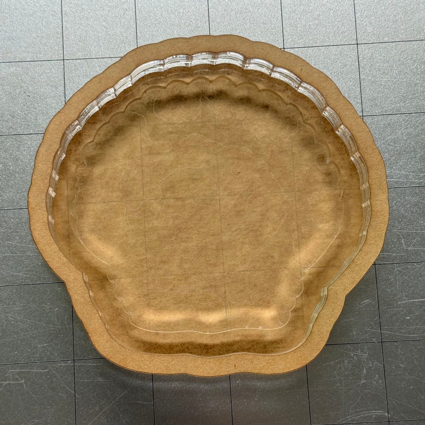 Used Clam Shell Acrylic Blank for Mold Making