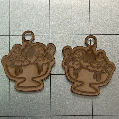 Ice Cream Earring Acrylic Blanks for Mold Making