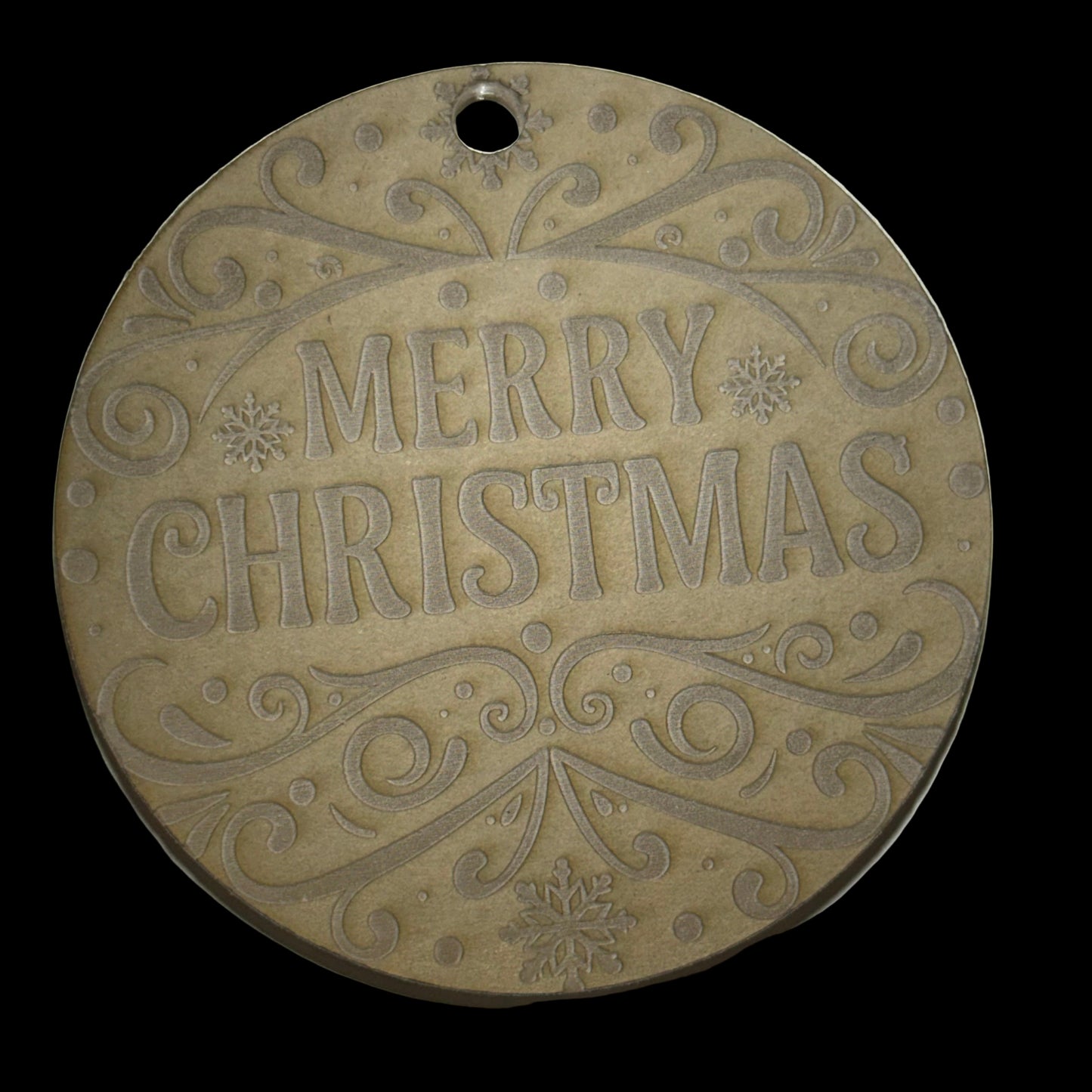 Merry Christmas Acrylic Blank for Mold Making