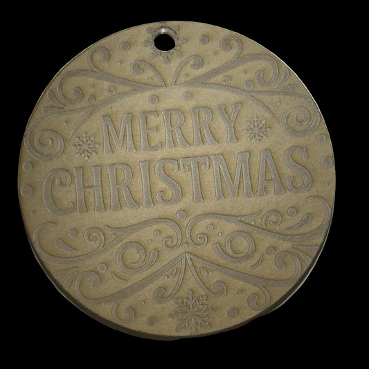 Merry Christmas Acrylic Blank for Mold Making