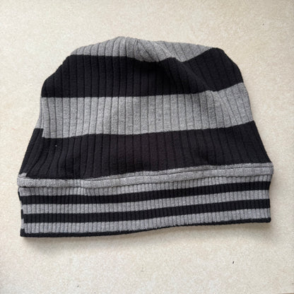 Grayscale Riot Slouch Beanie – Upcycled Everyday Hat