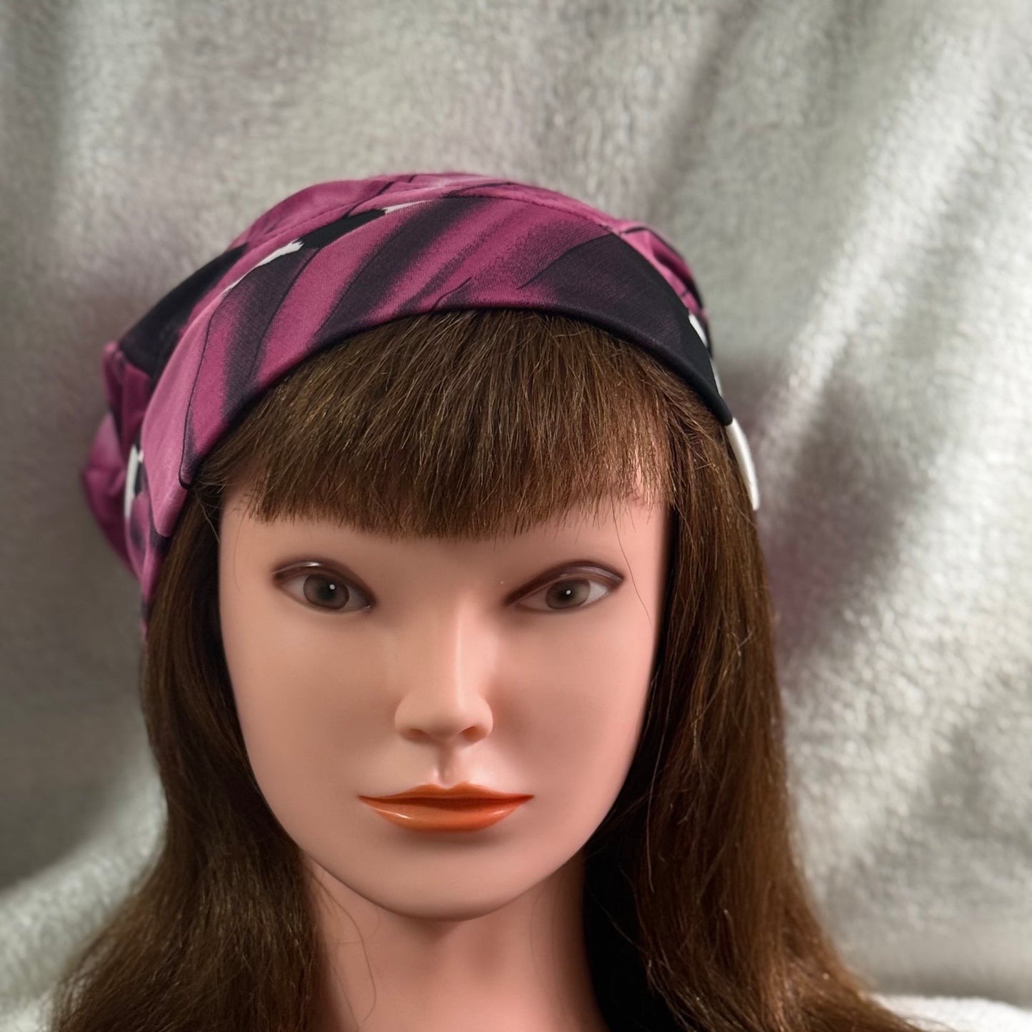 Pink Butterfly Slouch Beanie – Upcycled Everyday Hat