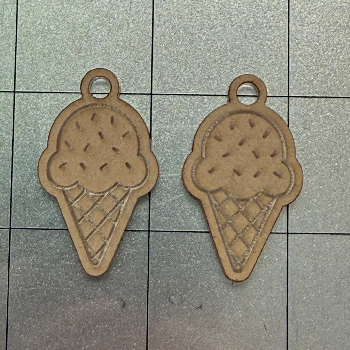 Ice Cream Earring Acrylic Blanks for Mold Making
